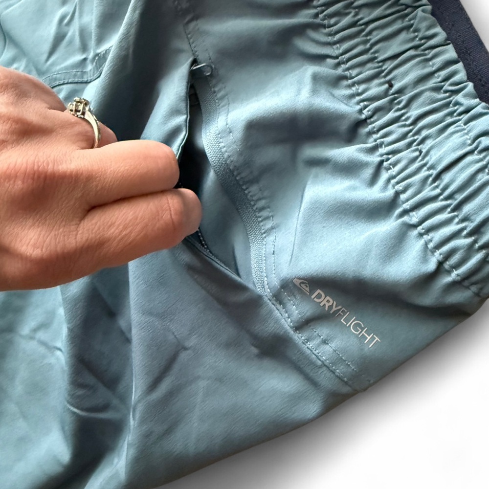 **SOLD** Quiksilver Blue Swim Trunks - Picture 6 of 8